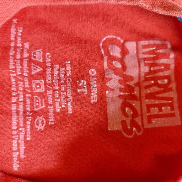 Marvel Spiderman Kids Red Long Sleeve Graphic Tee - Picture 5 of 8